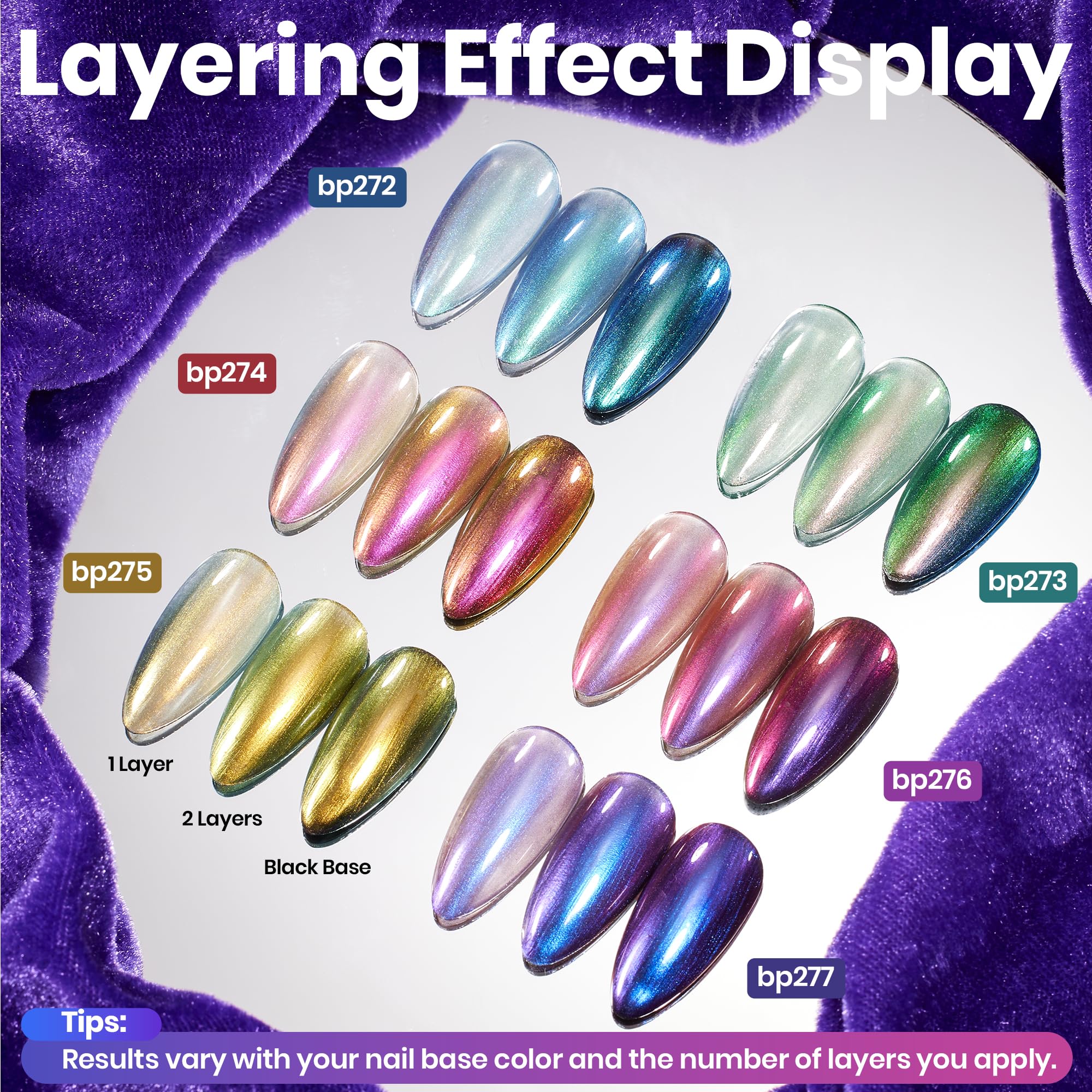 Beetles Chrome Nail Polish Set Ember cap closeup highlights sleek bottle design