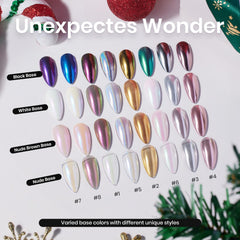 Beetles Chrome Nail Powder pearlescent blue finish for luminous nails