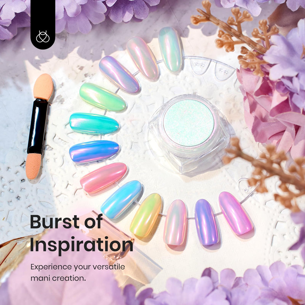 Beetles Chrome Nail Powder suitable for UV gel nails application