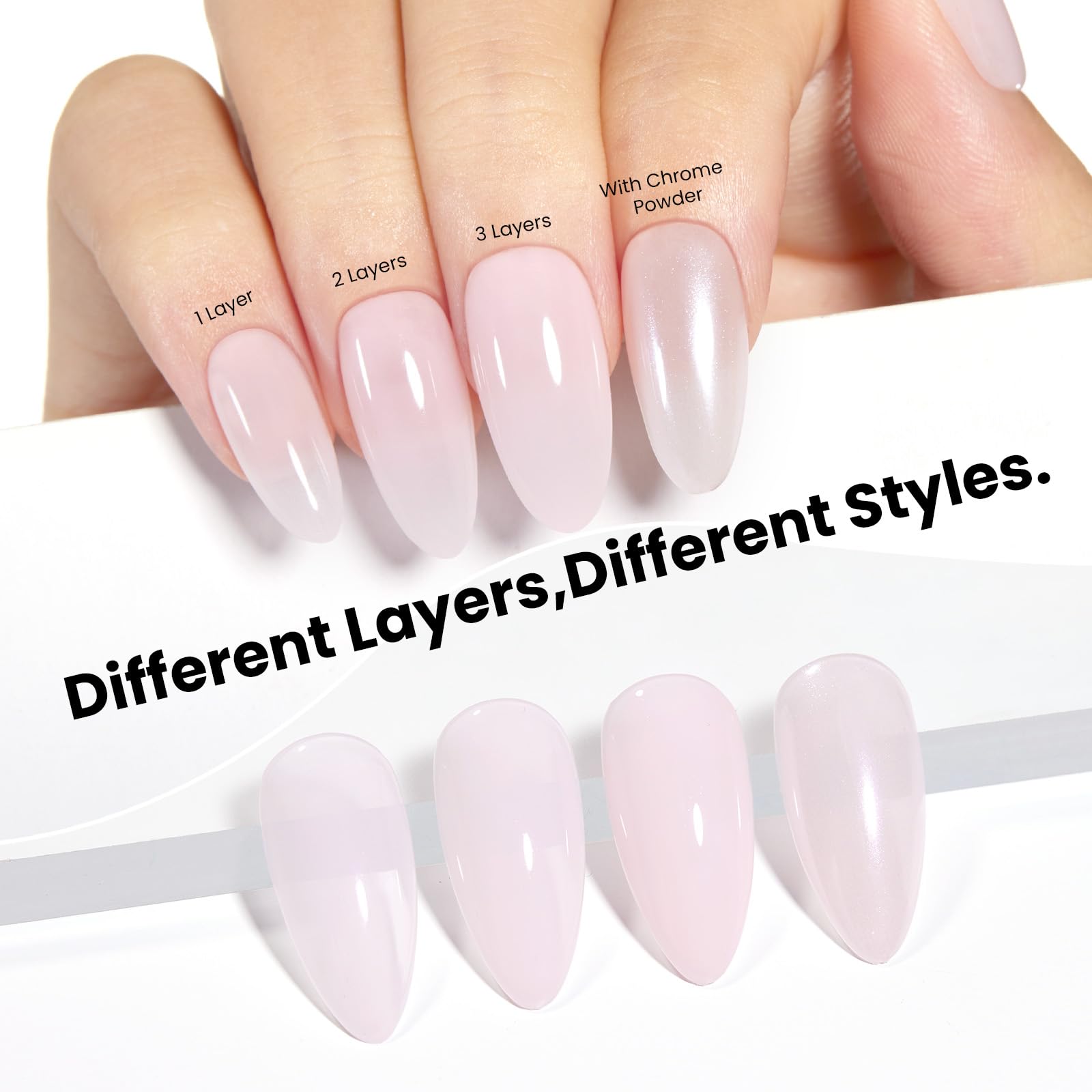 Beetles chrome powder delivers mirror chrome glow for nails.
