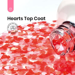Beetles Clear Pink Gel Top Coat delivers glass-like gloss and chip resistance
