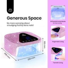 Beetles cordless nail lamp compact design for small desks