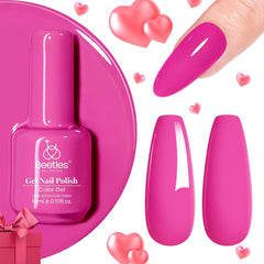 Beetles Cosmos Bouquet hot pink gel polish bottle delivering bold spring color