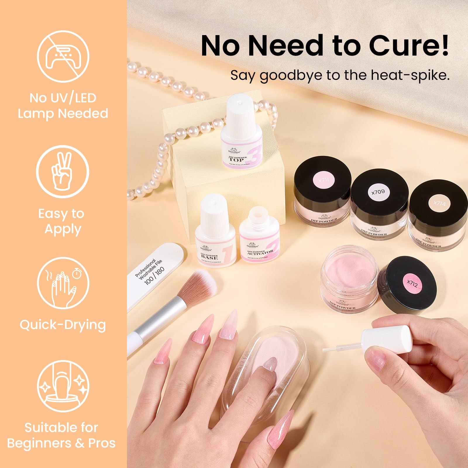 Beetles cuticle oil and tools kit supports nail health.