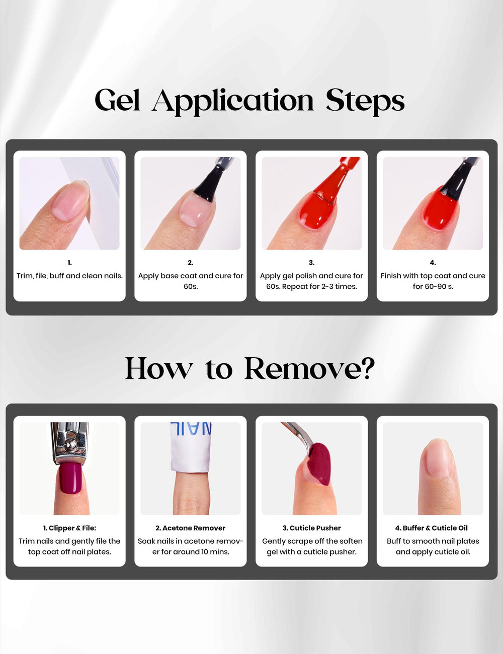 Beetles Cuticle Oil, Nail Files, and Tips for nail care and shaping.