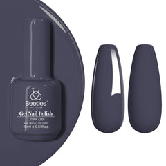 Be beetles dark-grey gel polish bottle showing rich color for daily wear.