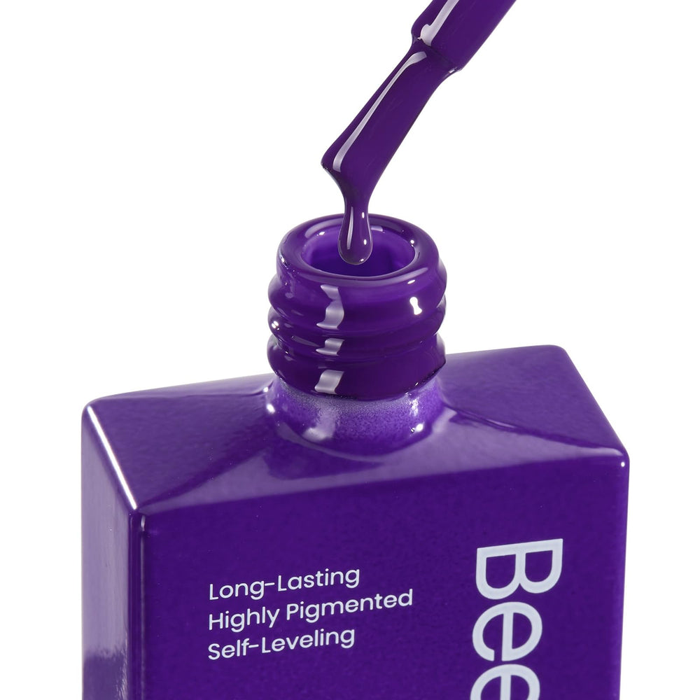 Beetles Dark Purple Gel Polish note that base and top coat are not included