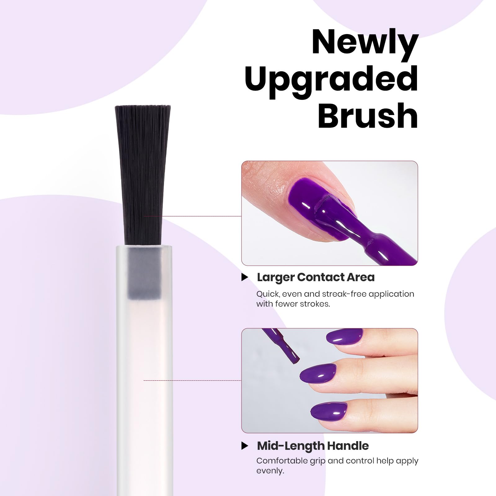Beetles Dark Purple Gel Polish product shot highlighting bottle design