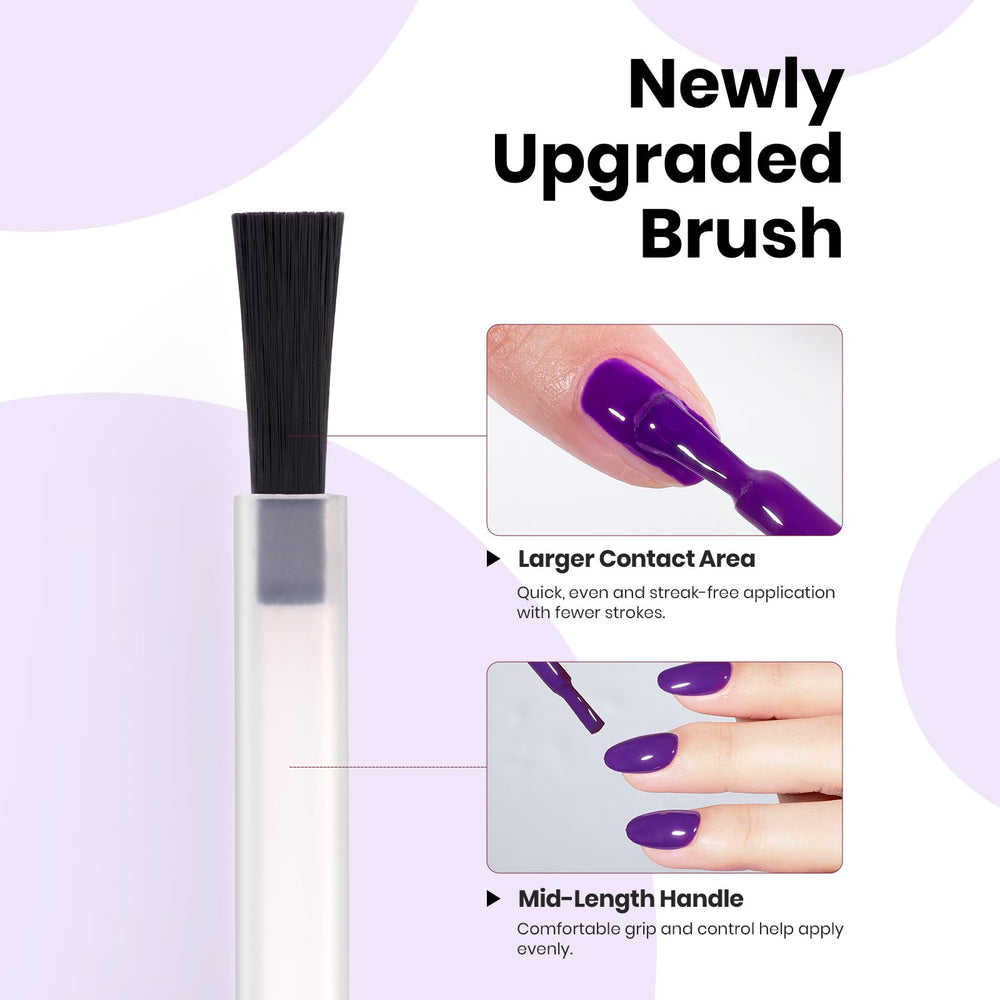 Beetles Dark Purple Gel Polish product shot highlighting bottle design