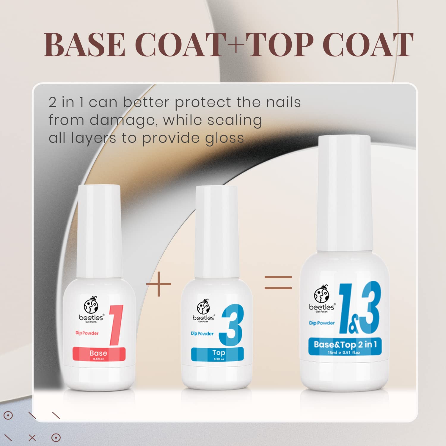 Beetles Dip Powder apex formation demonstrated for balanced nail curves