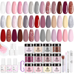 Beetles Gel Polish dip kit base coat secures smooth adhesion and long wear.