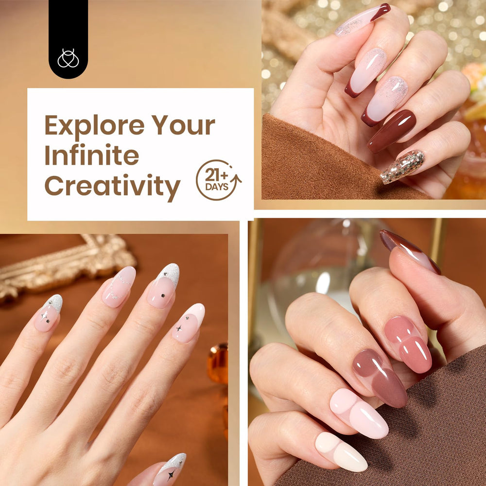 Beetles dip powder featuring long-lasting shine and natural look.