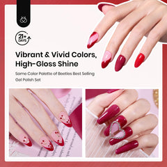 Beetles Dip Powder Kit long-lasting shine keeps nails glossy for weeks.