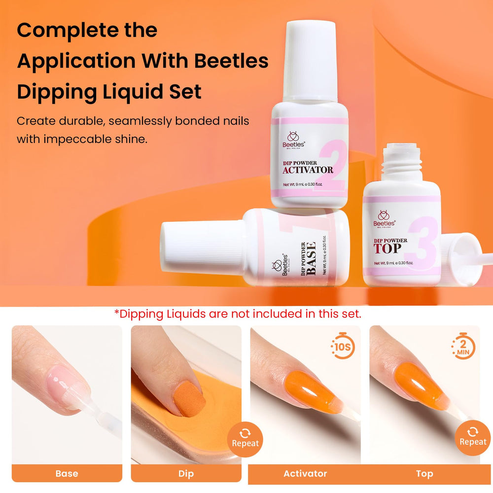 Beetles Dip Powder French nail art starter for salon-ready looks.