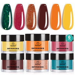 Beetles Dip Powder Molten Sunset orange for elegant at-home nails.