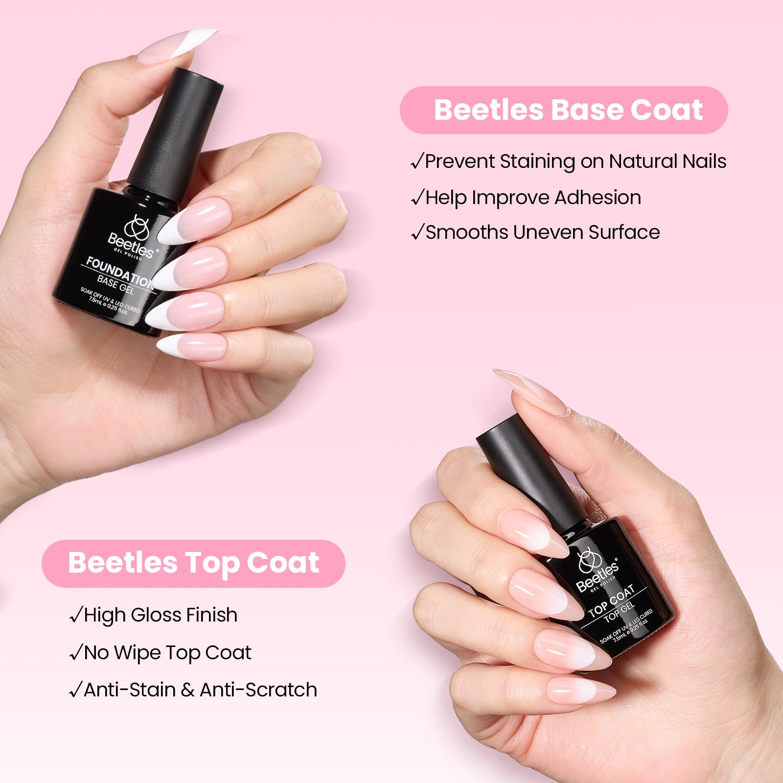 Beetles DIY extension kit at home for easy nails.