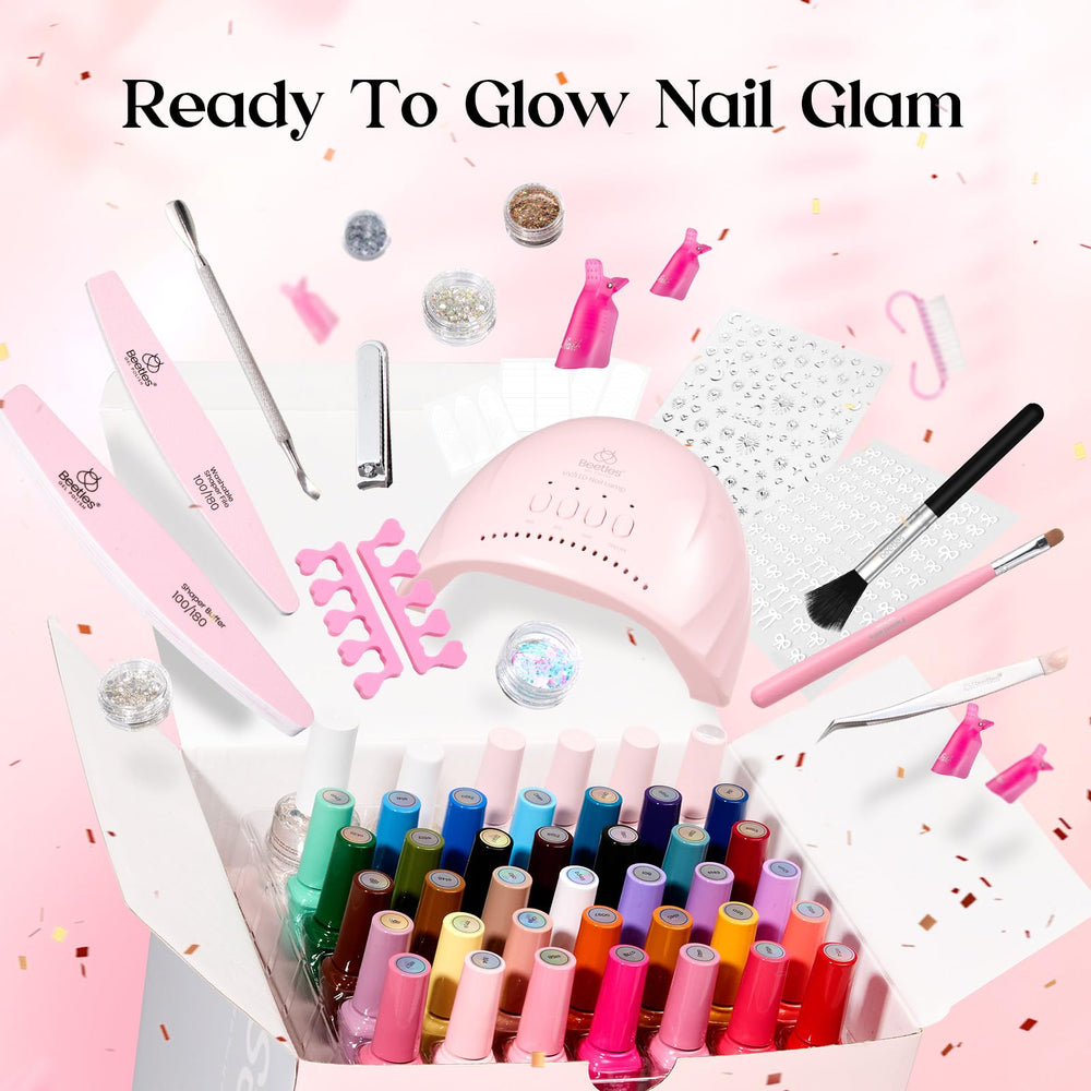 Beetles DIY salon kit with tools for home manicure