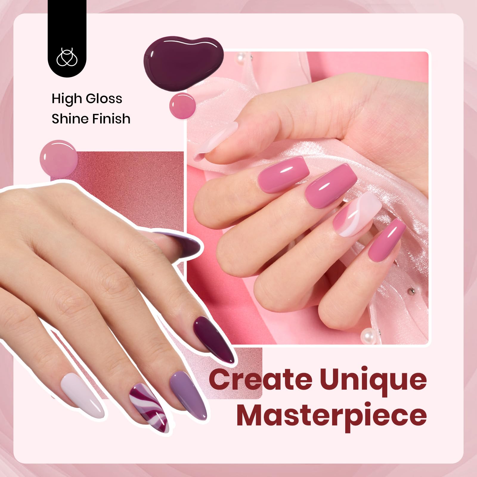 Beetles gel polish curing under LED/UV lamp for quick, durable color.