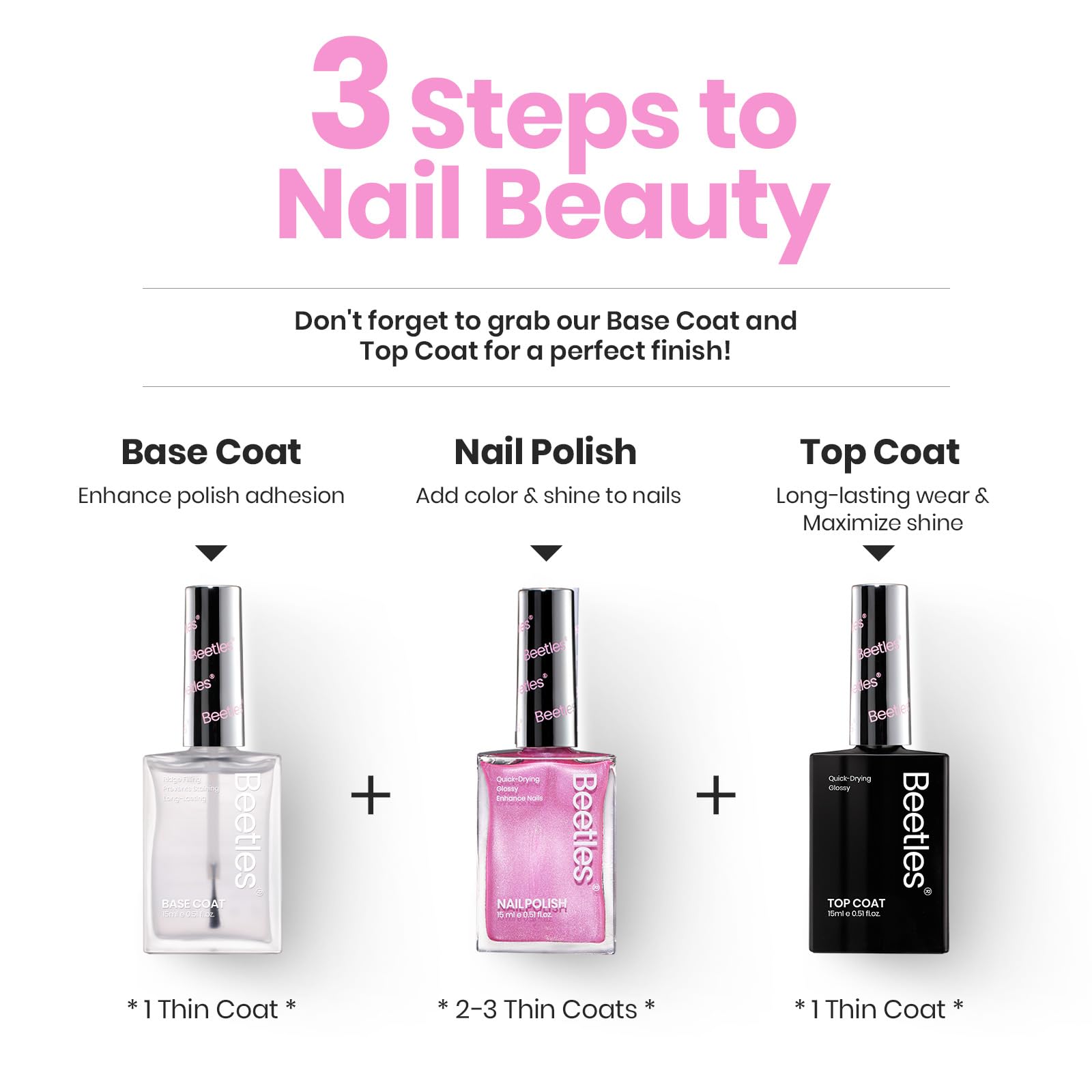 Beetles Easy Removal with standard nail remover for cleanup.