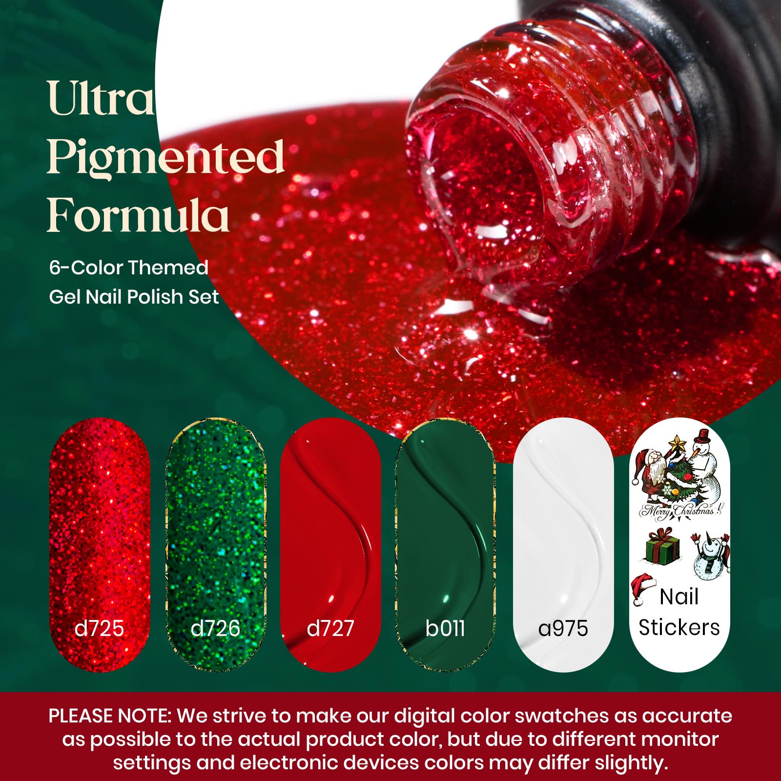 Beetles Eif Flame Red gel polish bottle for bold holiday color.