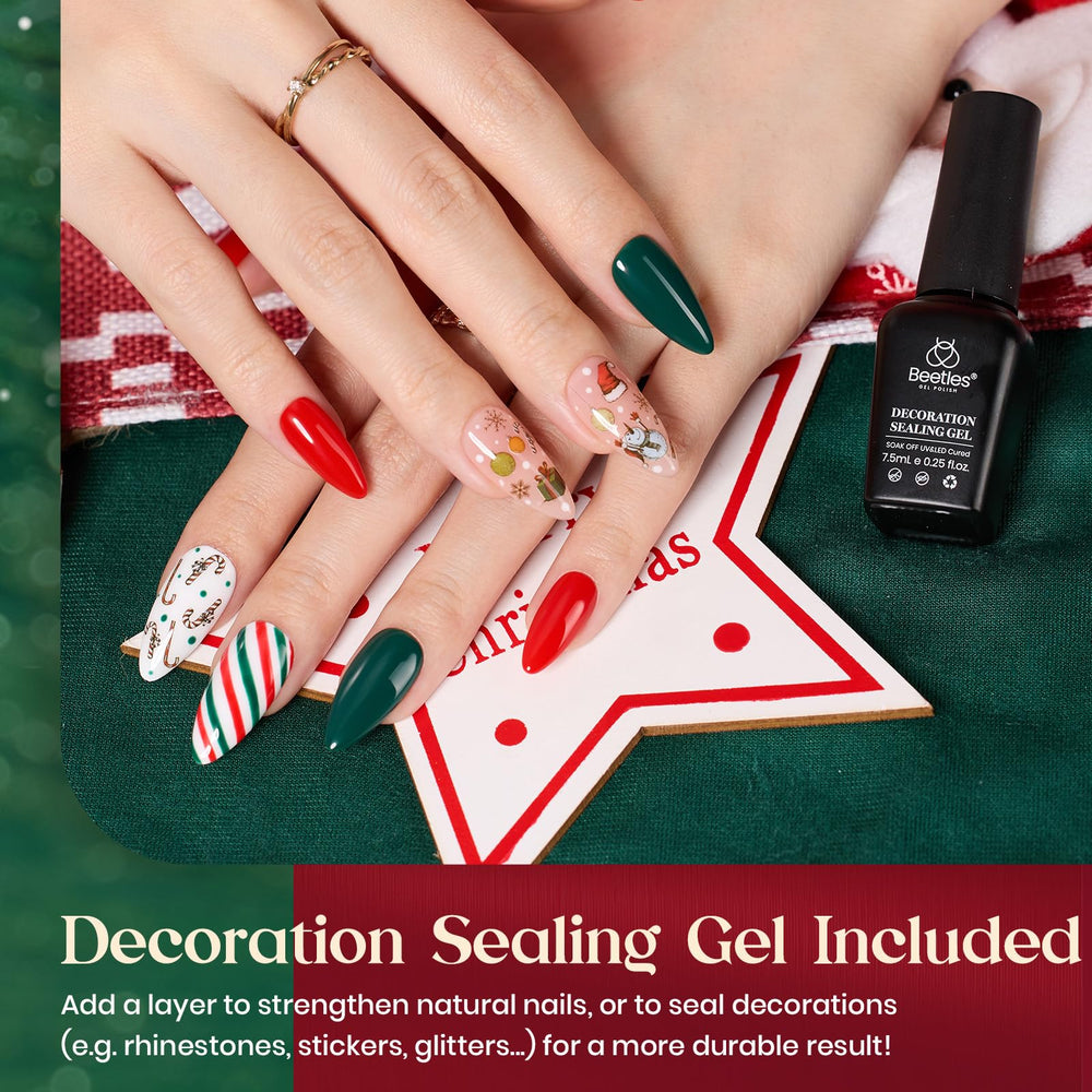 Beetles Eif Forest Green gel polish bottle for rich, forest-toned nails.