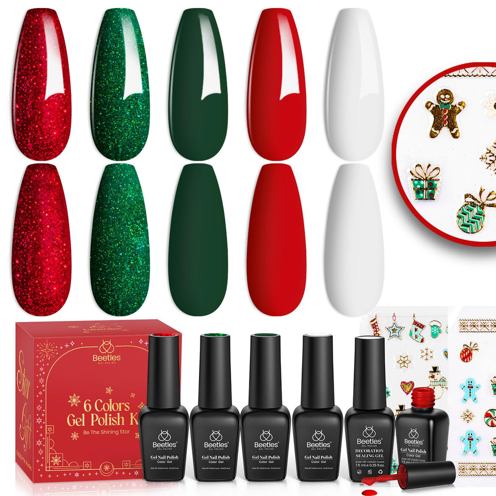 Beetles Eif Snow White gel polish bottle for crisp, long-lasting holiday nails.