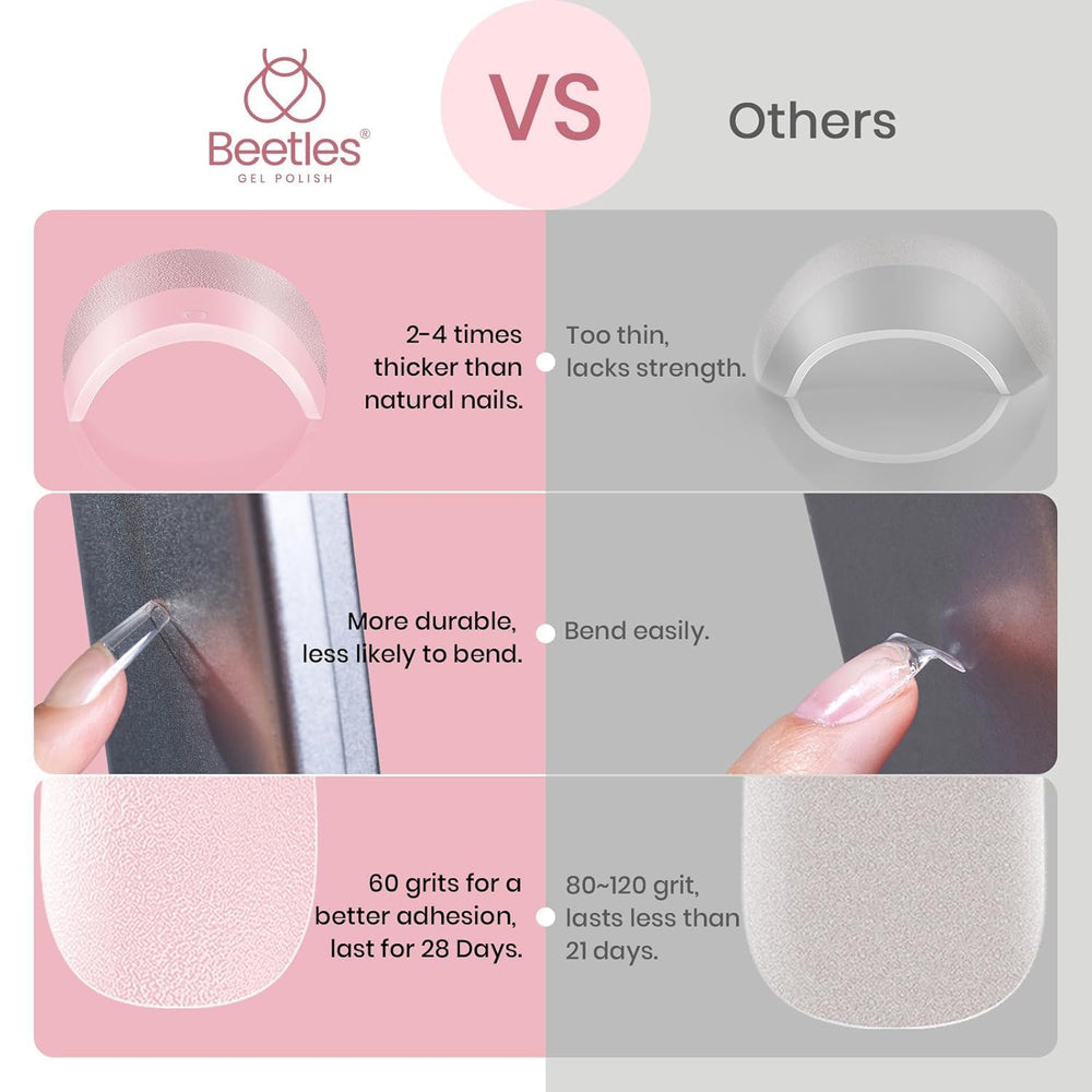 Beetles Etch-X durable PMMA tips resist bending during wear