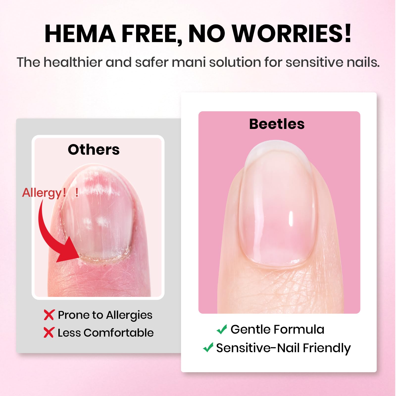 Beetles Gel Nail Kit Etch-X nail glue 15ml set provides strong adhesion for extensions