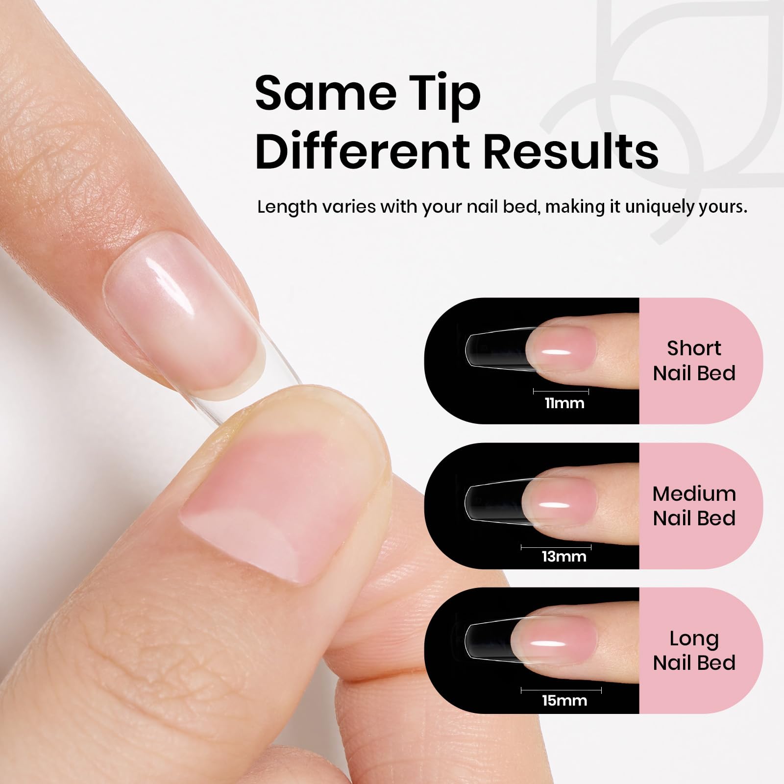 Beetles Etch X premium PMMA tips for easy removal and comfort