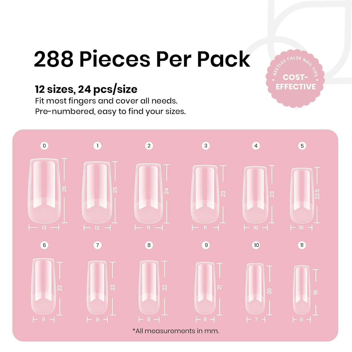 Beetles Etch-X pre-etched tips improve fitting on natural nails