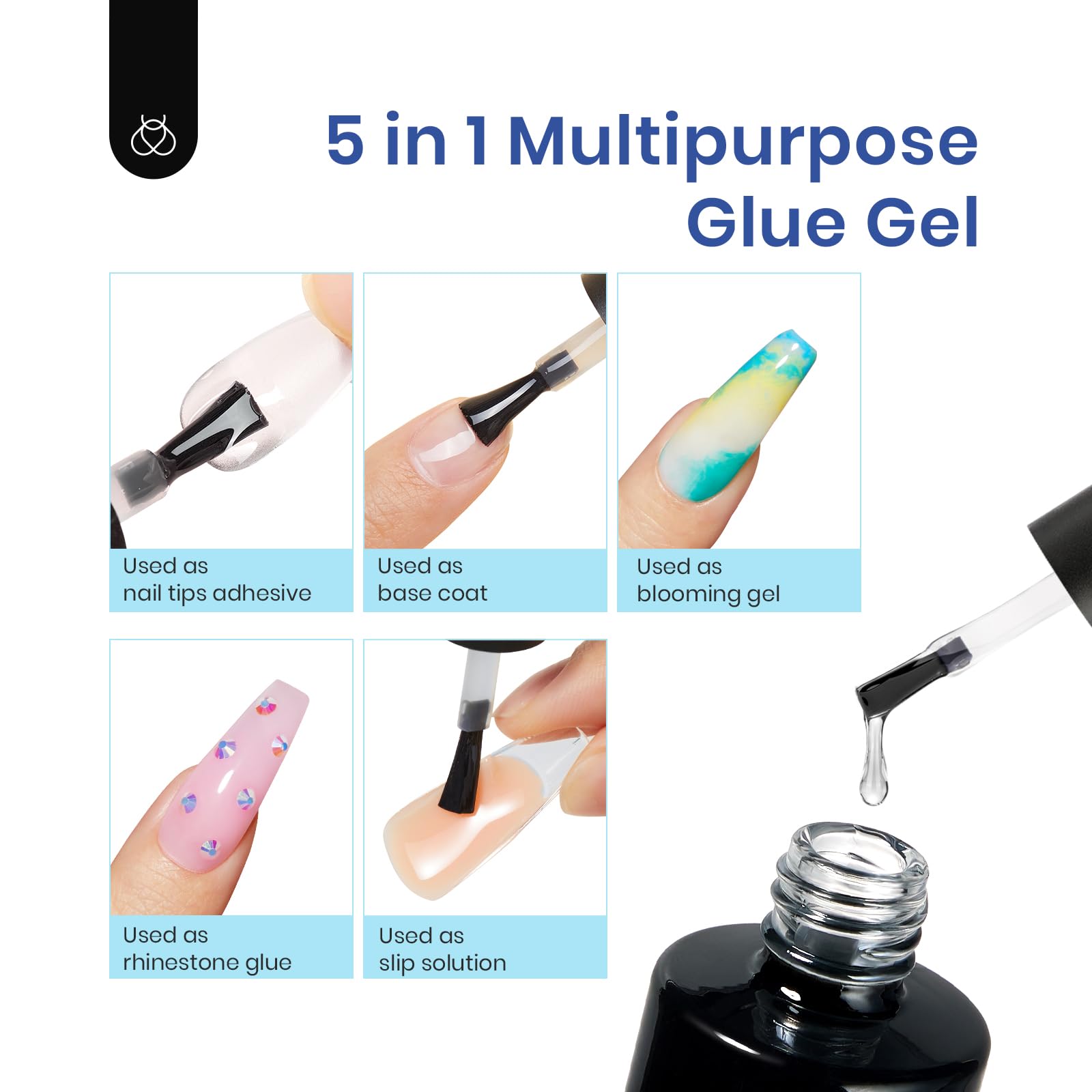 Beetles Etch-X frosted pre-filed tips ensure strong natural-nail grip