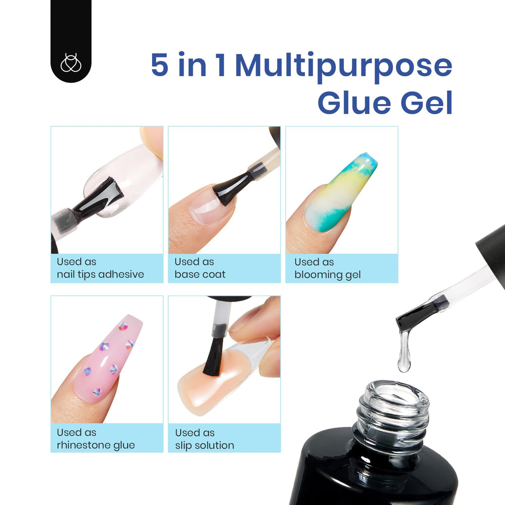 Beetles Etch-X frosted pre-filed tips ensure strong natural-nail grip