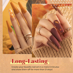 Beetles Fall Gel Nail Polish Set coffee swatch versatile brown tones