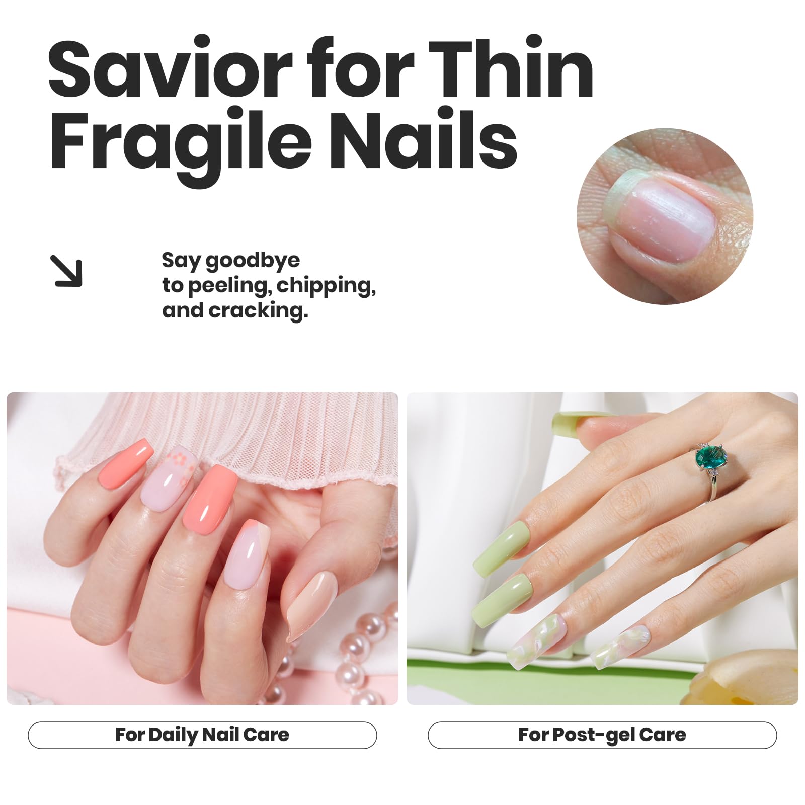 Beetles fast-drying formula in action on nails.