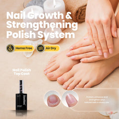 Beetles fast drying top coat bottle for quick salon like shine.