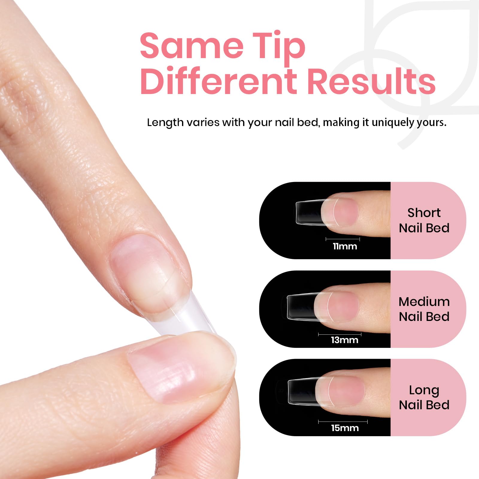 Beetles tips ready for French, ombré, or nail art