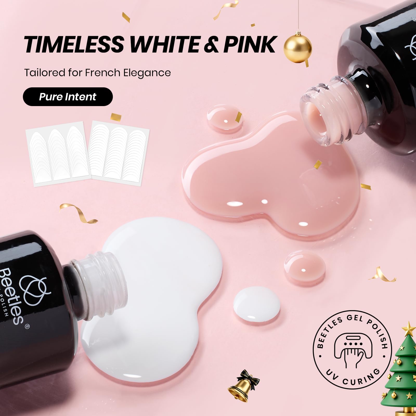 Beetles gel polish with a glossy finish delivers long-lasting color and mirror shine.