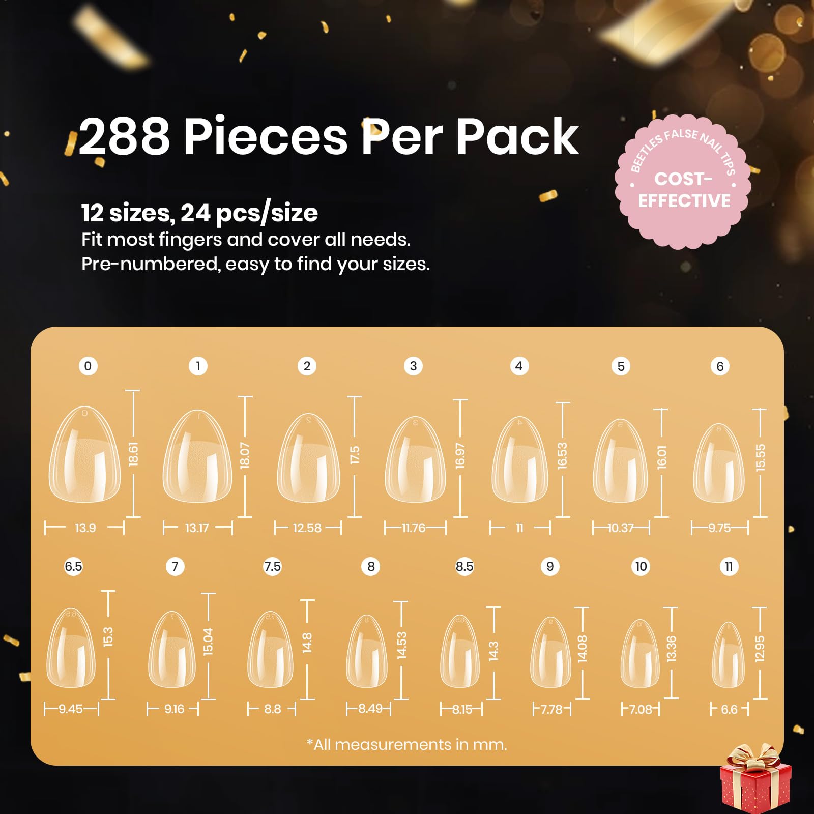 Beetles full cover tips provide durable extensions with soak-off-friendly removal