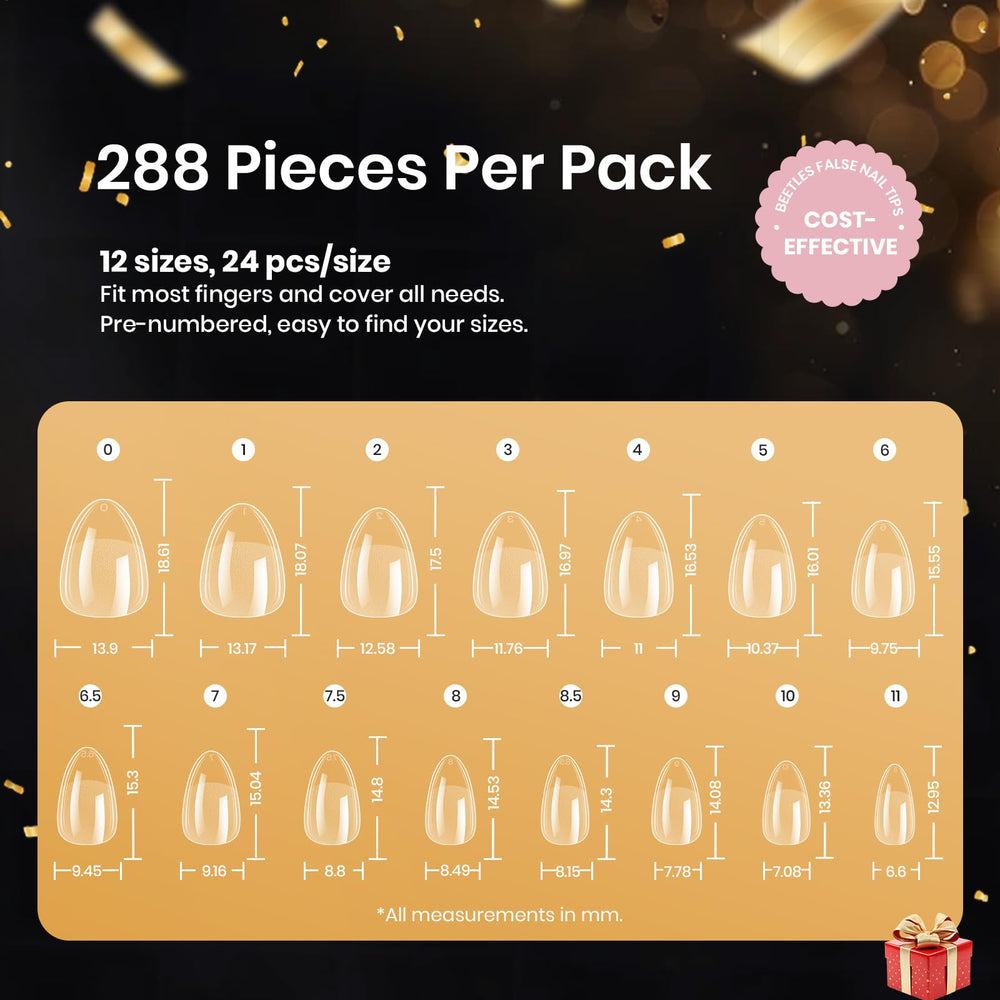 Beetles full cover tips provide durable extensions with soak-off-friendly removal
