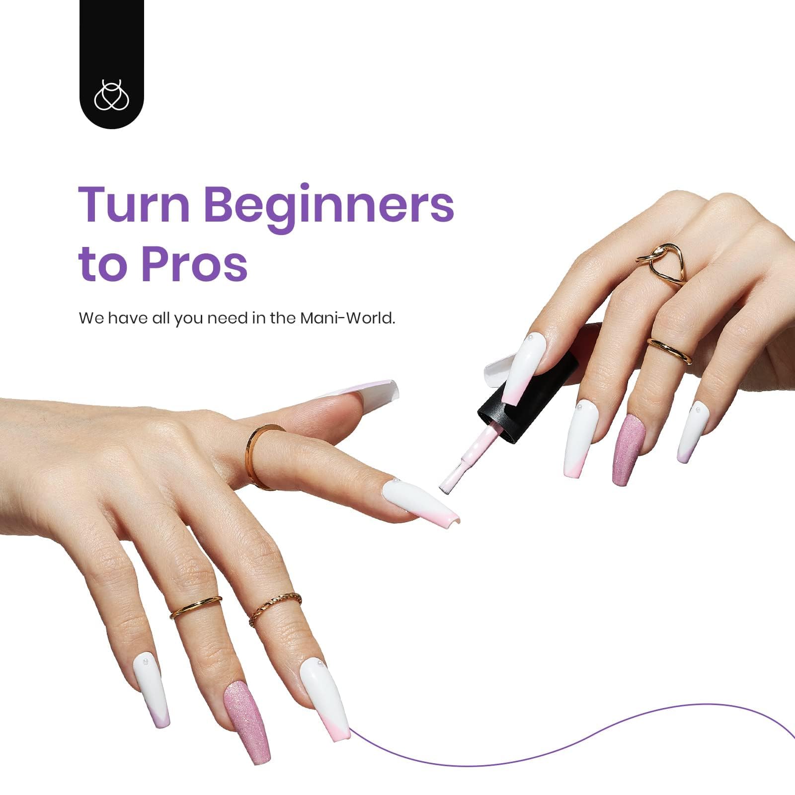Beetles Garden Collection hues in bougainvillea and lilac for romantic manicures.