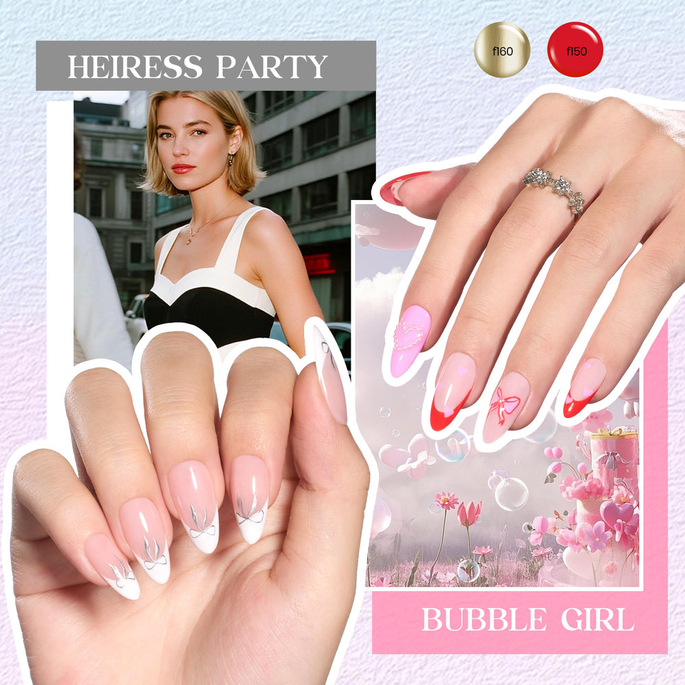 Beetles Gel Liner French Tip on nail demonstrates clean edge definition