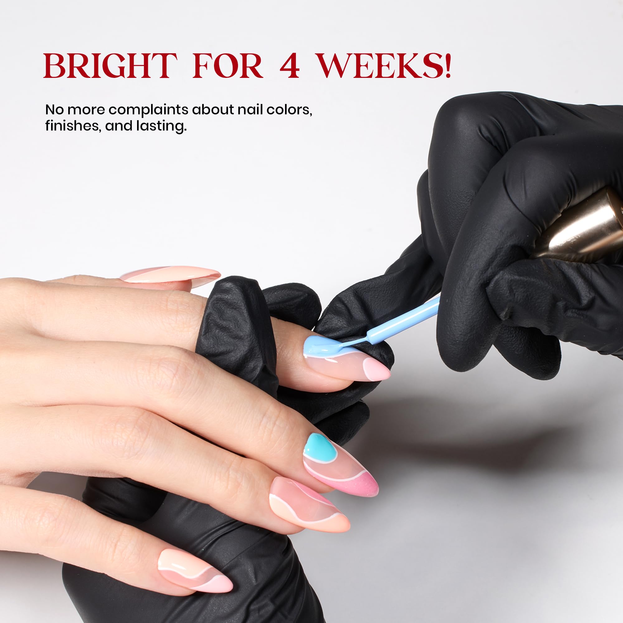 Beetles Gel Liner Nail Art Finish suggests smooth, durable color application
