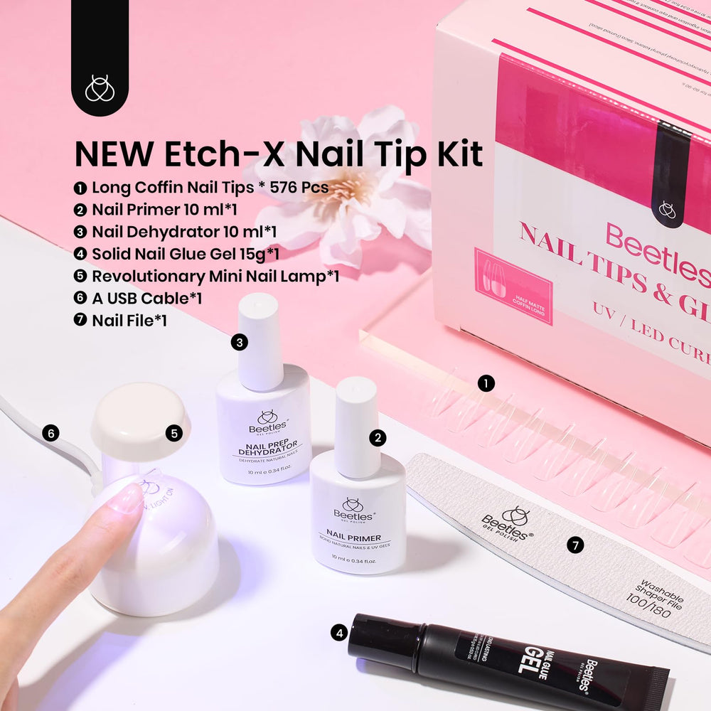 Beetles 12-size coffin tips for a perfect fit