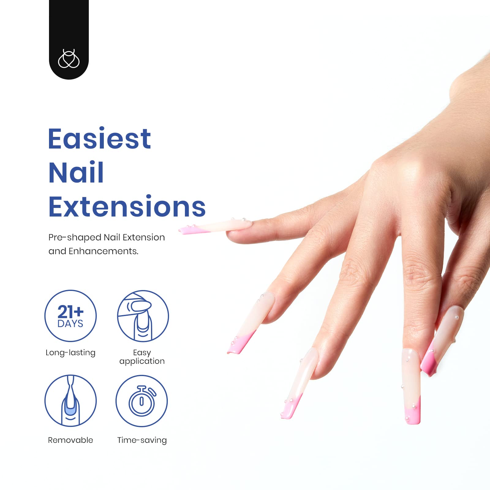 Beetles Gel Nail Kit 7.5ml Nail Glue Gel for secure extensions