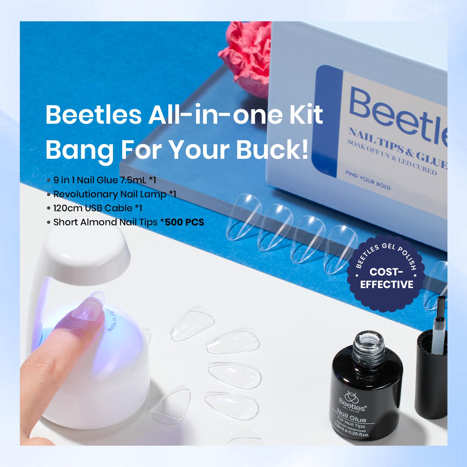 Beetles 9-in-1 glue gel doubles as base and art adhesive