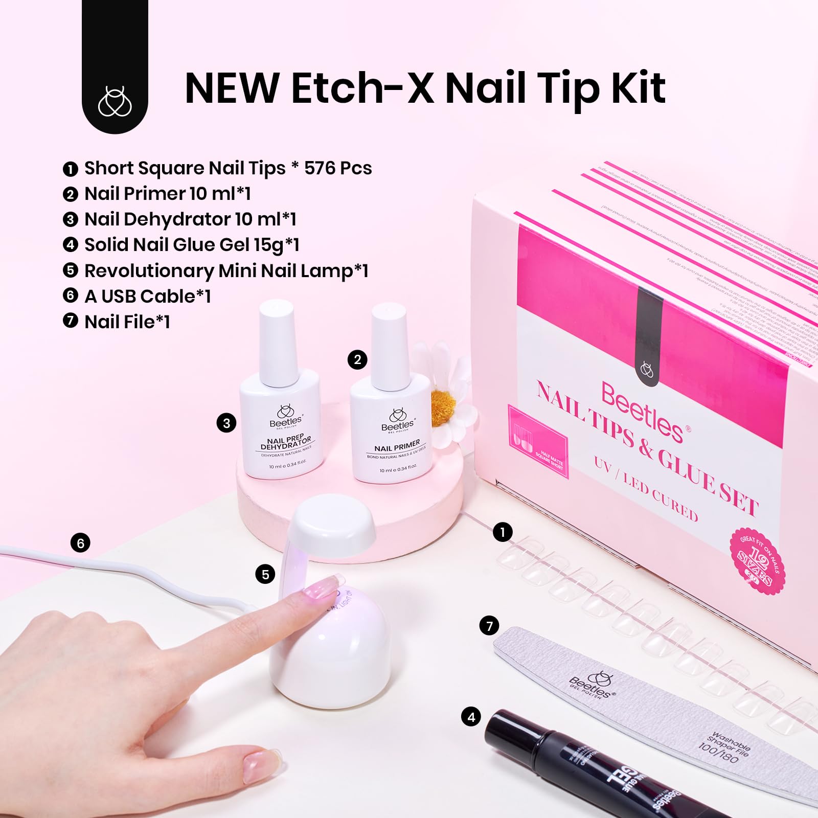 Beetles Gel Nail Kit durable nail extensions for lasting manicure base.