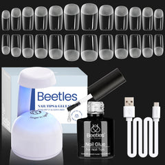 Beetles Gel Nail Kit extension tips (504pcs) for easy DIY manicure.