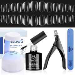 Beetles Gel Nail Kit with LED lamp for at-home manicures.
