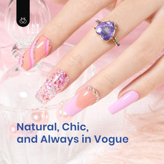 Beetles Gel Nail Kit Medium Square base gel delivers durable support