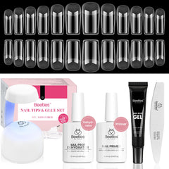 Beetles Gel Nail Kit mini lamp for at-home curing.